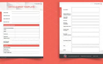 Streamline Content Creation with an Article Brief Template