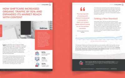 How ShiftCare Increased Organic Traffic By 92% and Expanded Its Market Reach with Content